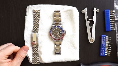 rolex armband tauschen|changing straps on rolex watch.